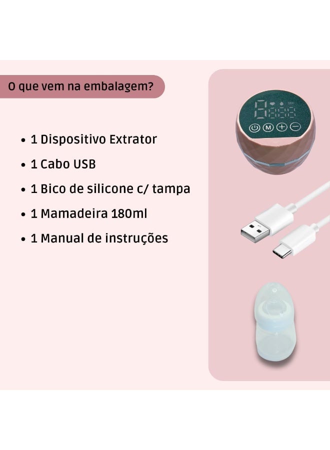 مضخة ثدي كهربائية قابلة للارتداء للأمهات المرضعات، آلة ضخ الحليب الكهربائية الاوتوماتيكية مع وضعين و9 مستويات، محمولة وصغيرة الحجم، قابلة لإعادة الشحن مع بطارية كبيرة 1400 مللي امبير في الساعة - Image 4